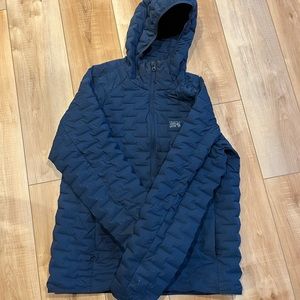 Mountain Hardwear Stretchdown Light Pullover. Size large. Navy